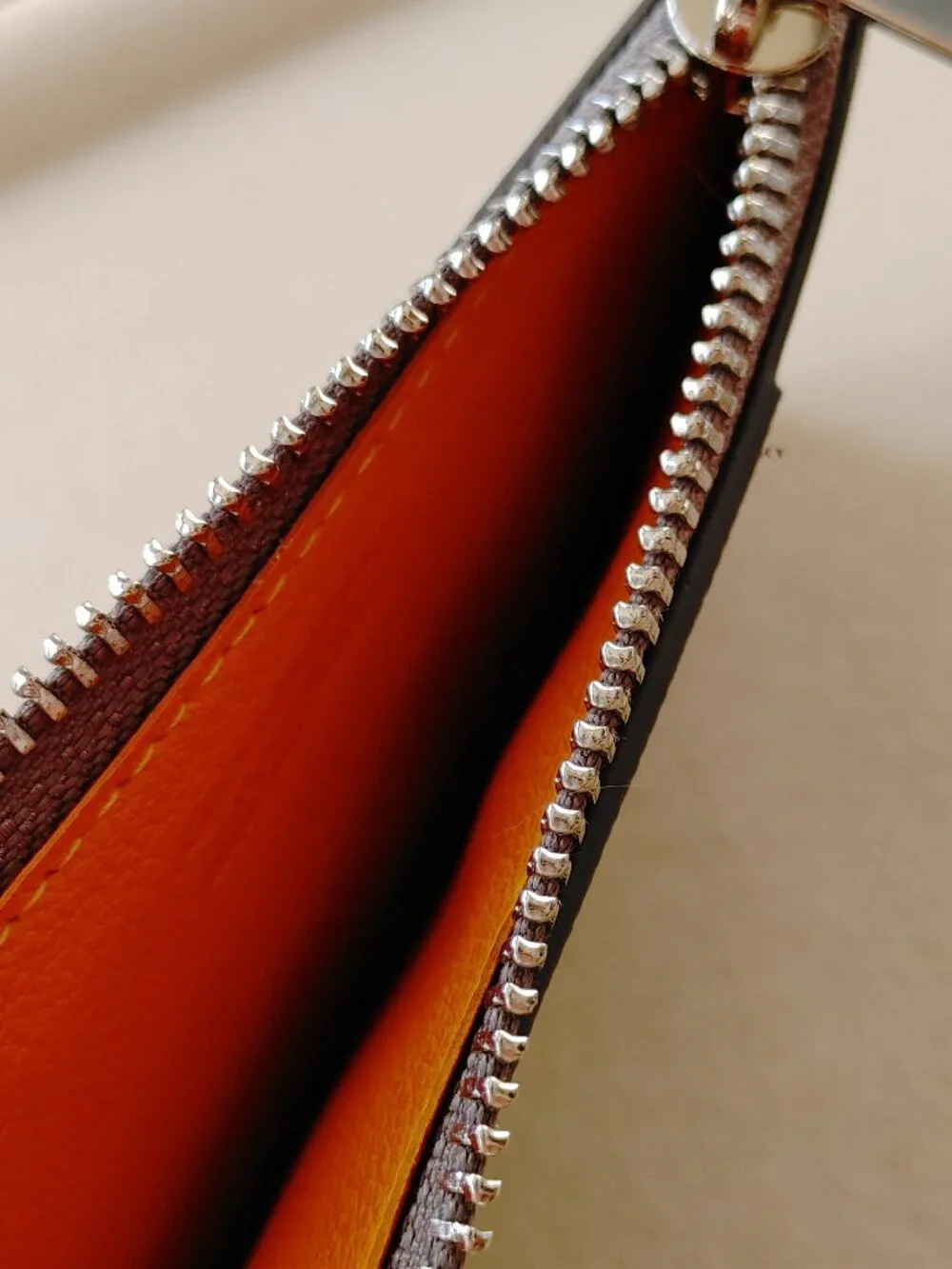 Goyard Bourbon Zipper Grey Card Holder Wallet